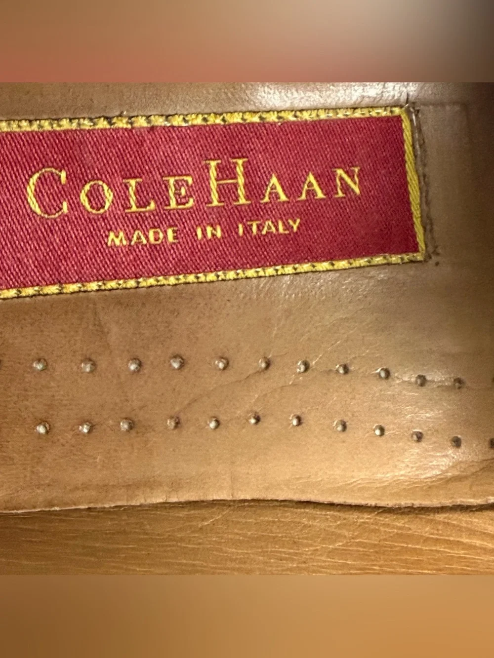 Cole Haan Made in Italy Ascot II Brown Leather Horsebit Loafers
